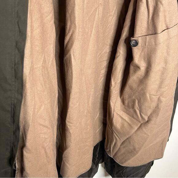 Lauren Ralph Lauren Trench Coat Jacket Wool Lined Removable Button Up Belted 40R - Picture 7 of 9